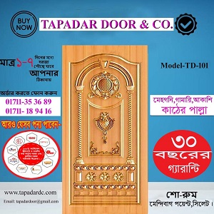 Solid Noksha Wooden Door, Model-TD-101